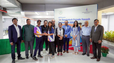 আইইউবিতে শেষ হলো দেশের প্রথম জাতীয় নারী স্কোয়াশ টুর্নামেন্ট