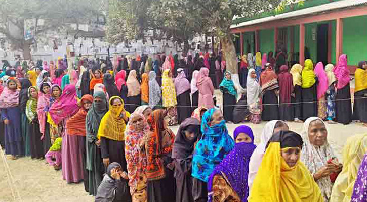 চতুর্থ ধাপে ভোট পড়েছে ৩৪ দশমিক ৭৭ শতাংশ