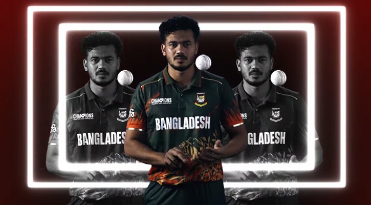 চ্যাম্পিয়নস ট্রফি: বাংলাদেশের নতুন জার্সিতে গর্জনরত বাঘ