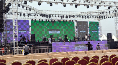 প্রস্তুত মঞ্চ, কিছুক্ষণ পরেই শুরু ‘রিদম অব ইউথ’ কনসার্ট