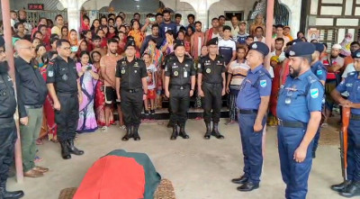 এএসপি পলাশের অন্ত্যেষ্টিক্রিয়া সম্পন্ন