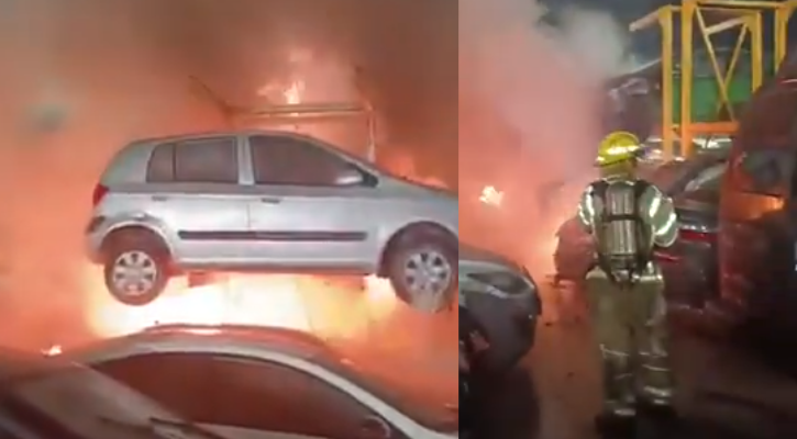 ইরানের হামলায় ইসরায়েলে আগুন, পুড়ল ২০টি গাড়ি