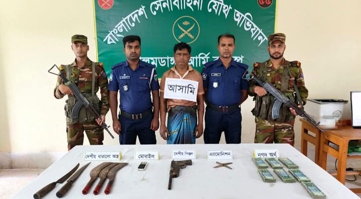 আলমডাঙ্গায় আগ্নেয়াস্ত্রসহ এক ব্যক্তি আটক