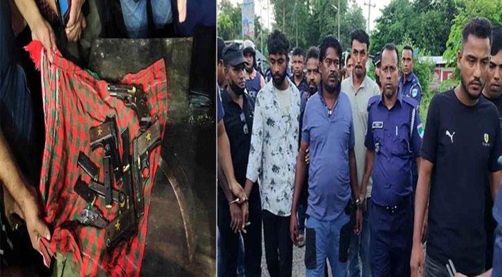 বাগেরহাটে ৪ পিস্তলসহ আটক ১১