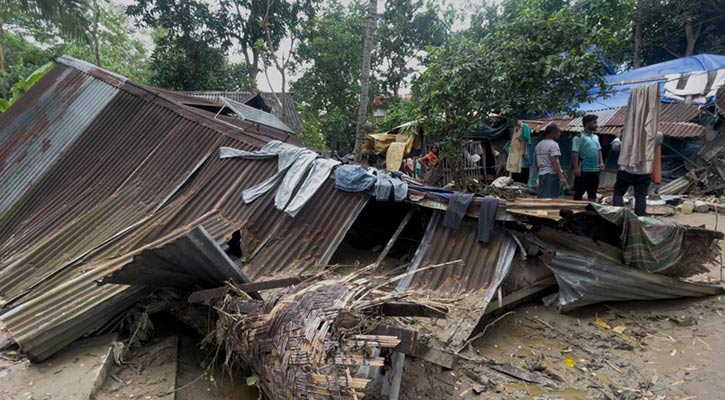 বিধ্বস্ত ঘরবাড়ি, নষ্ট ফসলি জমি—চার উপজেলায় হাহাকার