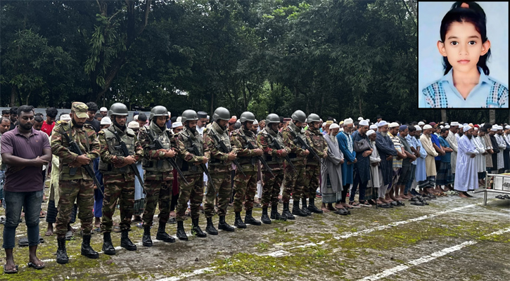 চিরশায়িত ছোট্ট রাইসা মনি, মা-বাবার সঙ্গে যেন পুরো গ্রাম কাঁদছে