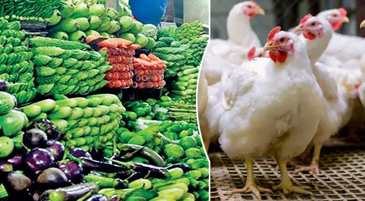 সবজির বাজারে অস্থিরতা, আগের দামেই মুরগি-ইলিশ