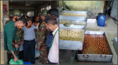 মেয়াদ ছাড়া রসমালাই ও রং মিশিয়ে ঘি তৈরি করায় জরিমানা 