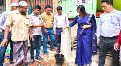 উপজেলা নির্বাহী কর্মকর্তার আন্তরিকতায় সুপেয় পানি পেল আর্মিপাড়াবাসী