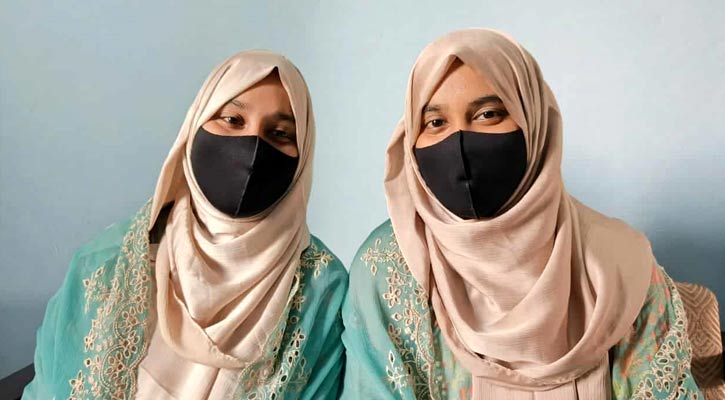 জিপিএ-৫ পেল হাফেজা যমজ বোন