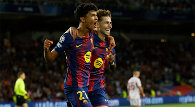 অলিম্পিয়াকোসকে গোলবন্যায় ভাসিয়ে দুর্দান্ত জয় বার্সেলোনার